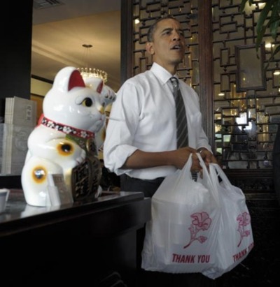 Obama in a soup